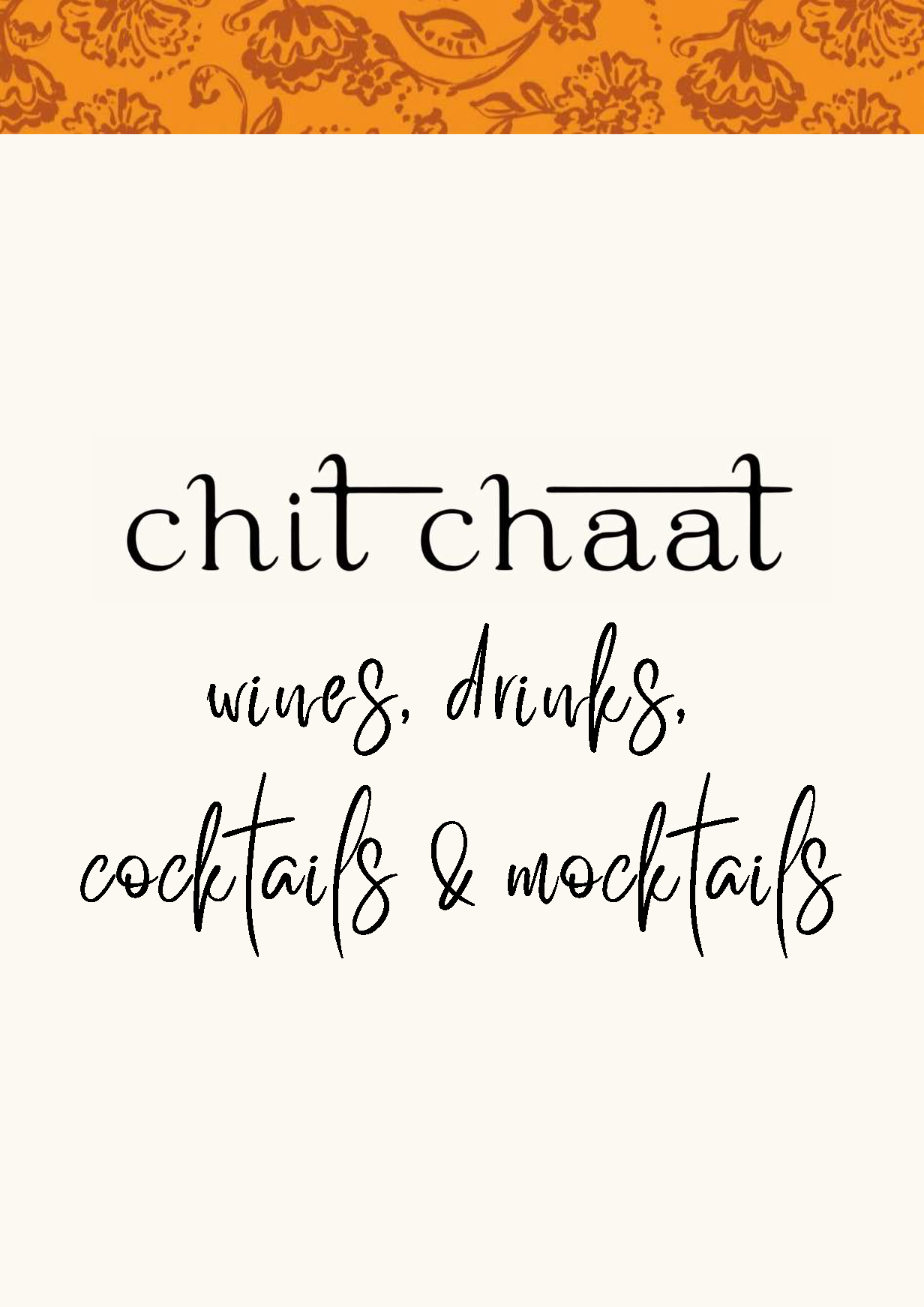 Chit Chaat Drinks Menu Page 1 1 |