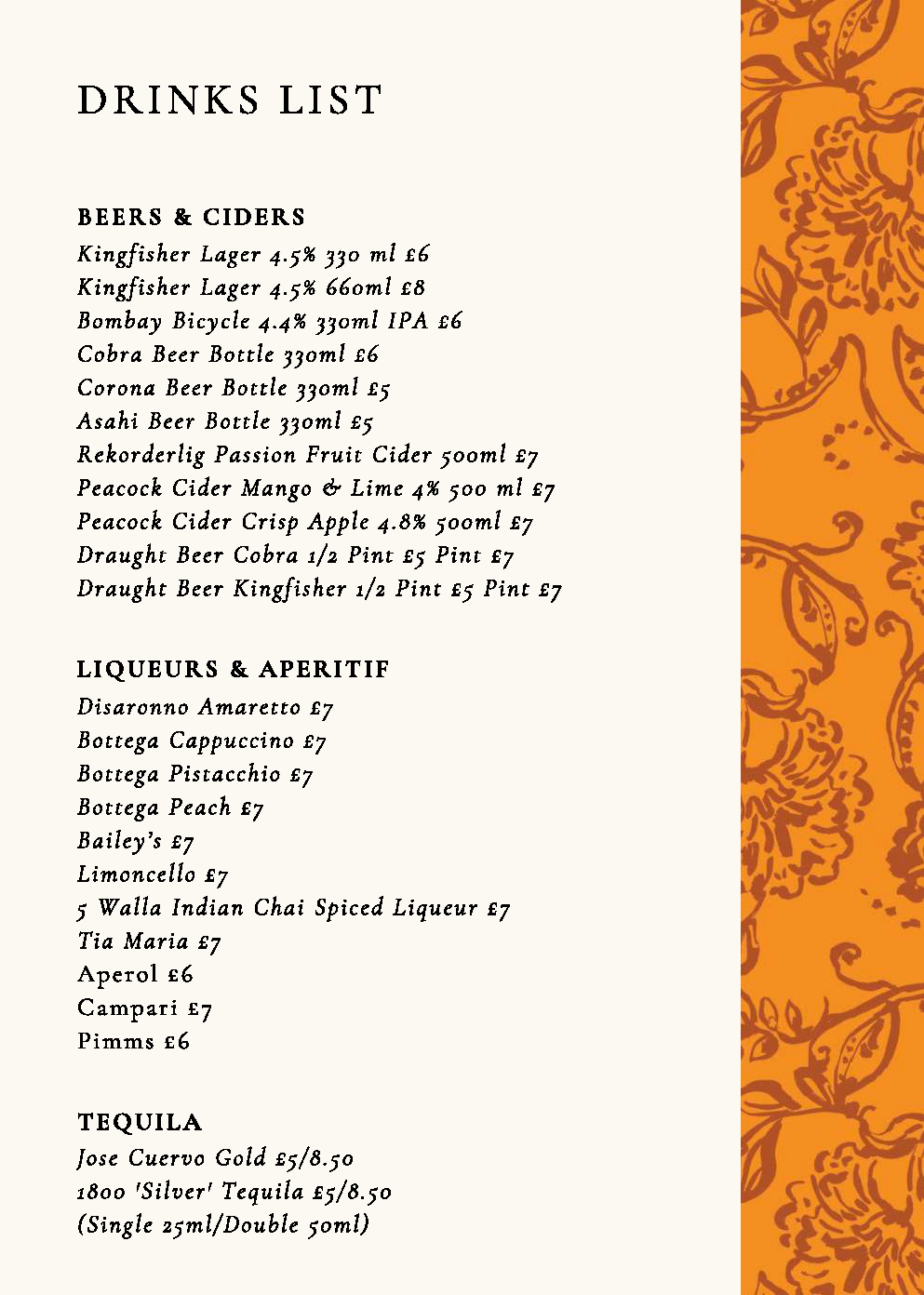 Chit Chaat Drinks Menu Page 3 1 |