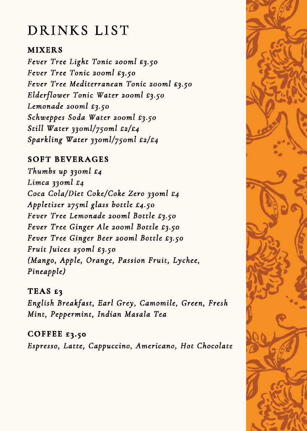 Chit Chaat Drinks Menu Page 5 1 |