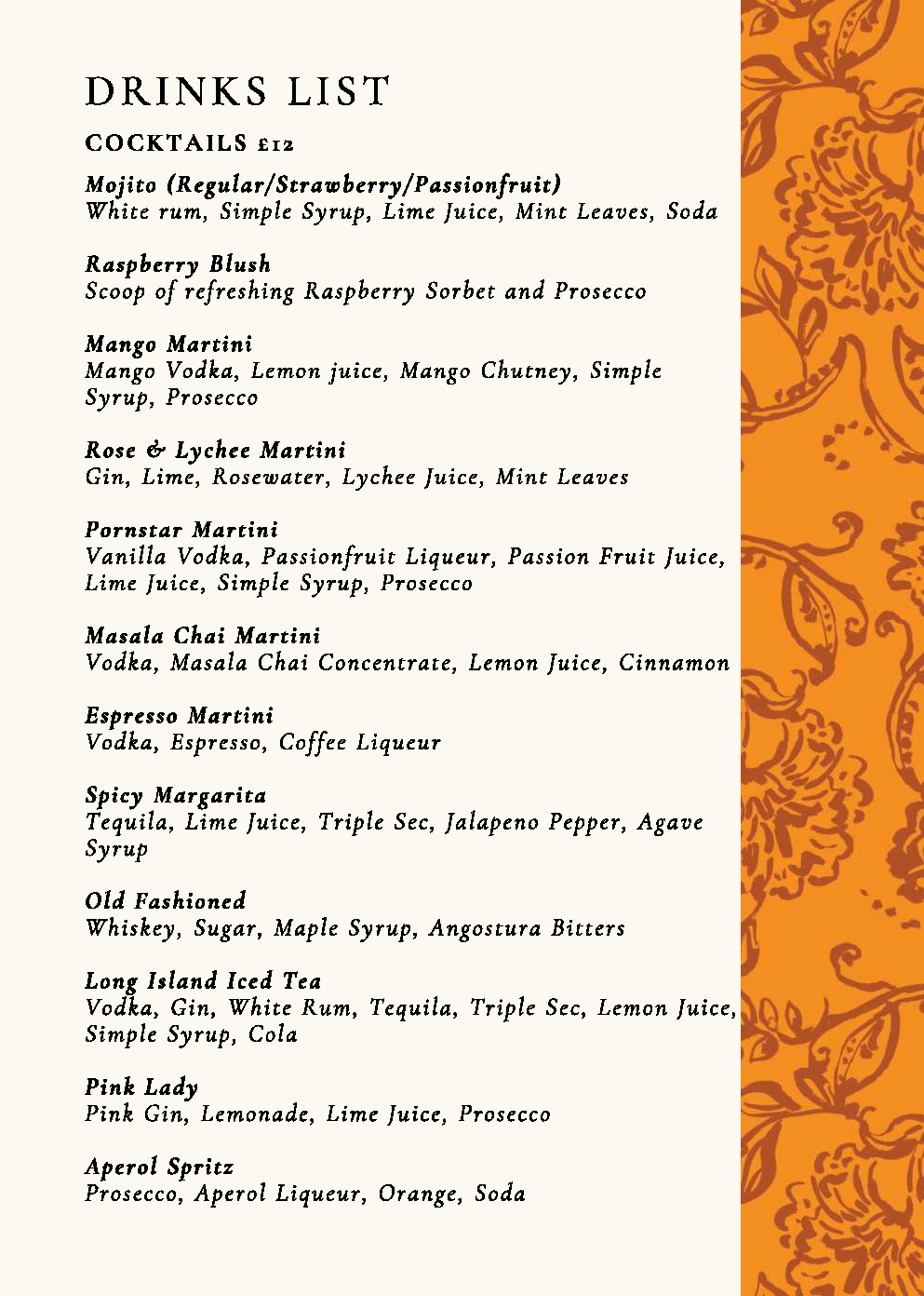 Chit Chaat Drinks Menu Page 6 1 |